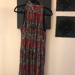 Lori michaels sleeveless high collared dress.